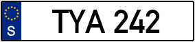 Trailer License Plate
